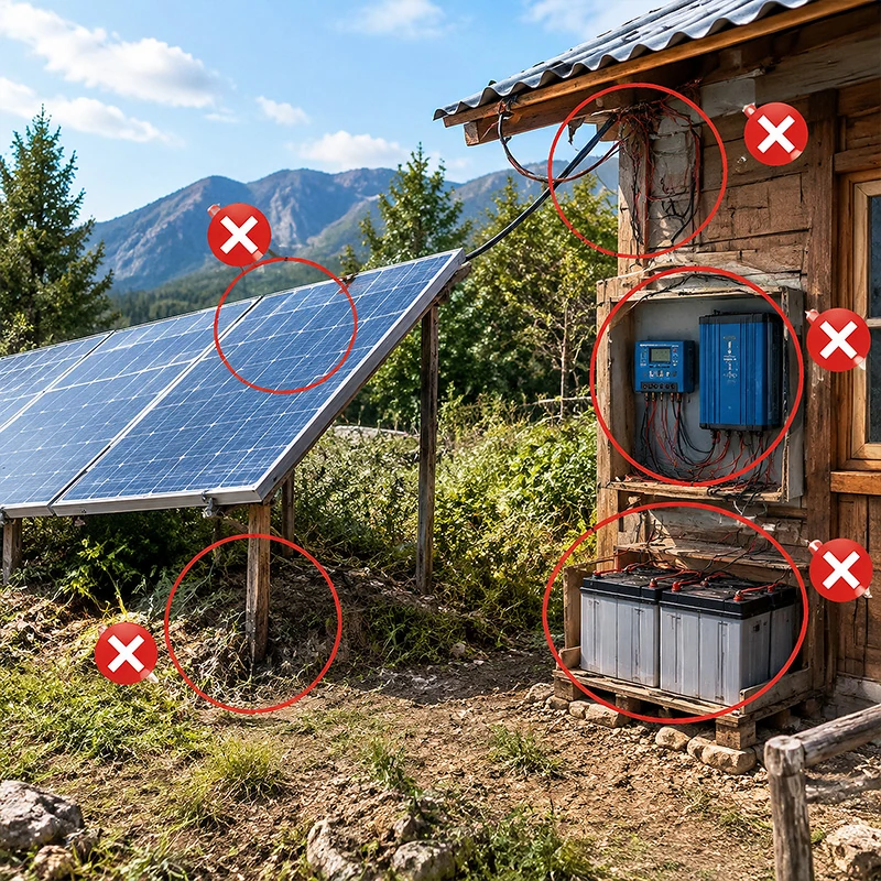 Off-Grid Solar Power Design Mistakes: A Fault Guide