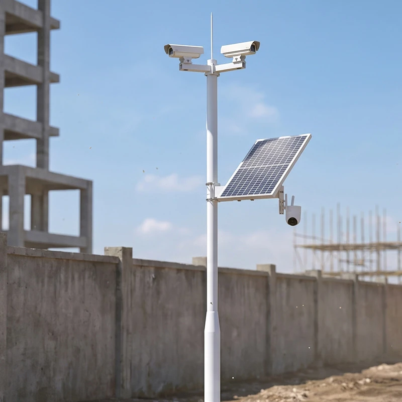 Solar CCTV for Temporary Construction Sites