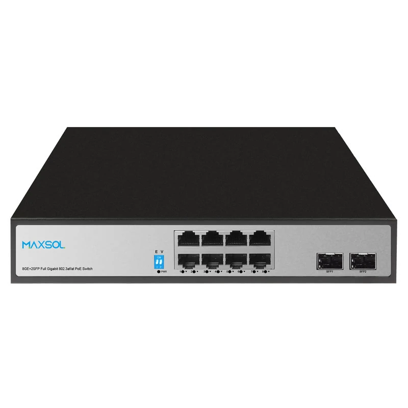8-Port Gigabit PoE+ Switch, 2 SFP Uplinks